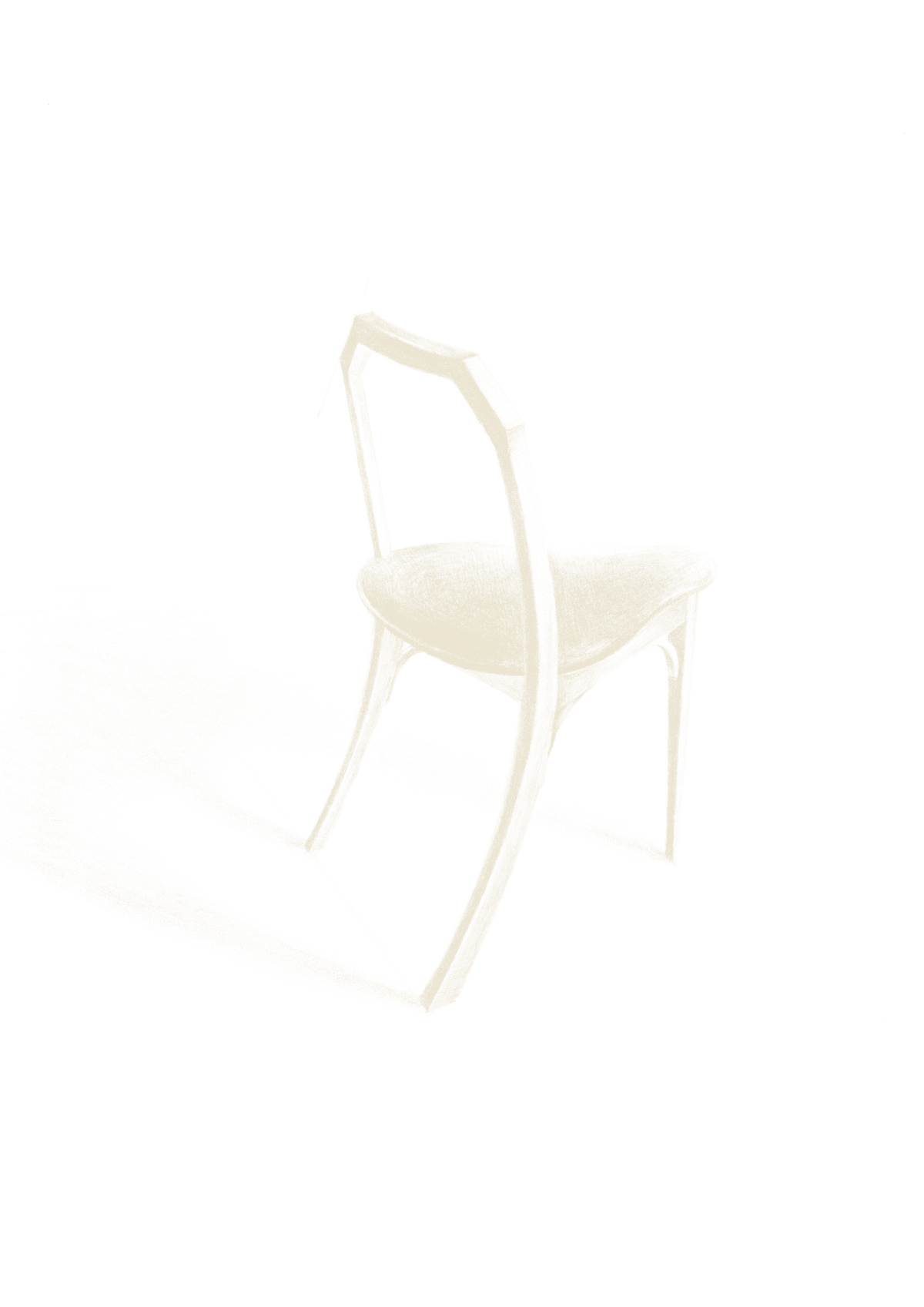 Pencil sketch of the Chowa Chair