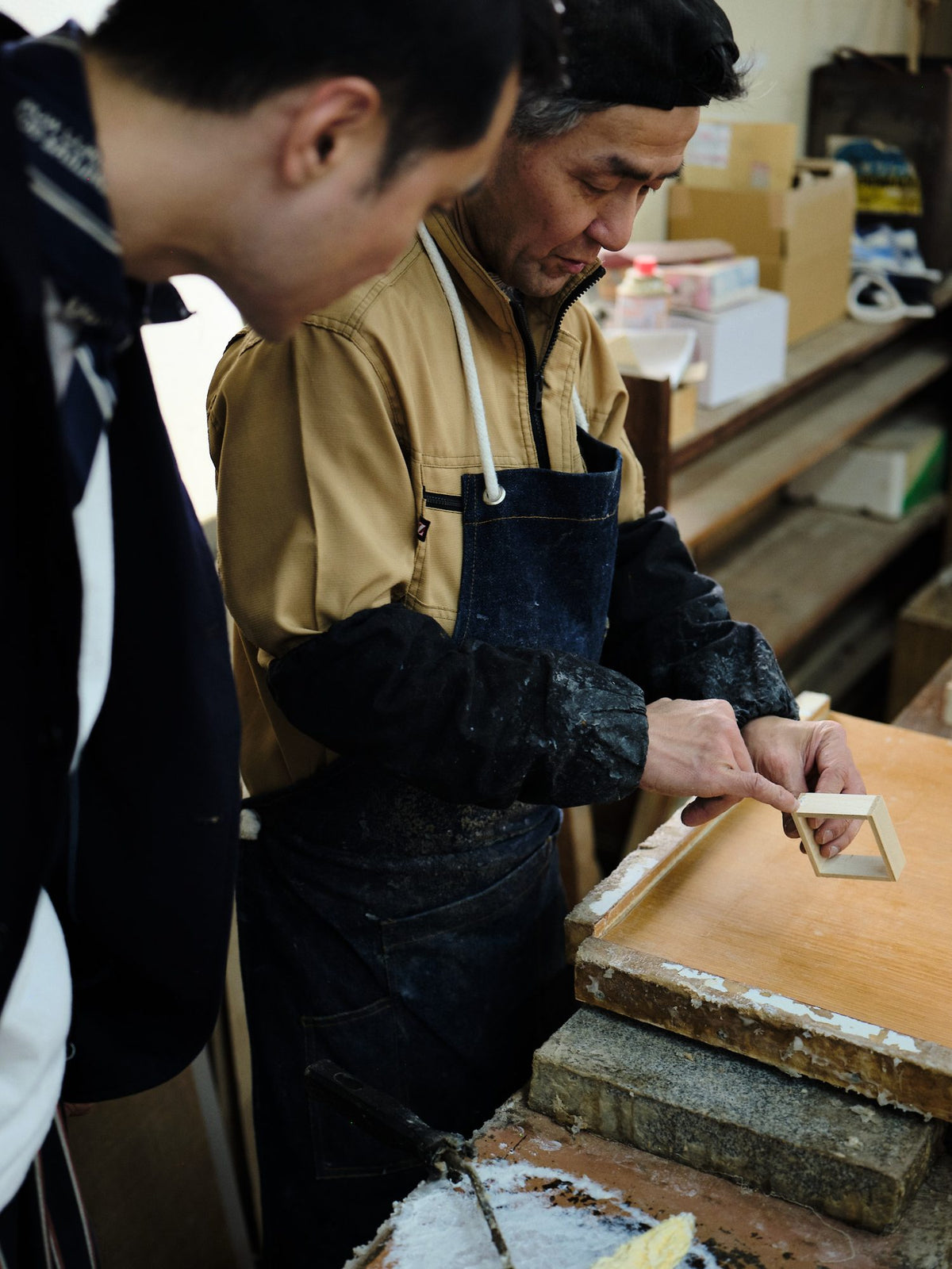 Two finished boxes carrying the Chowa mark